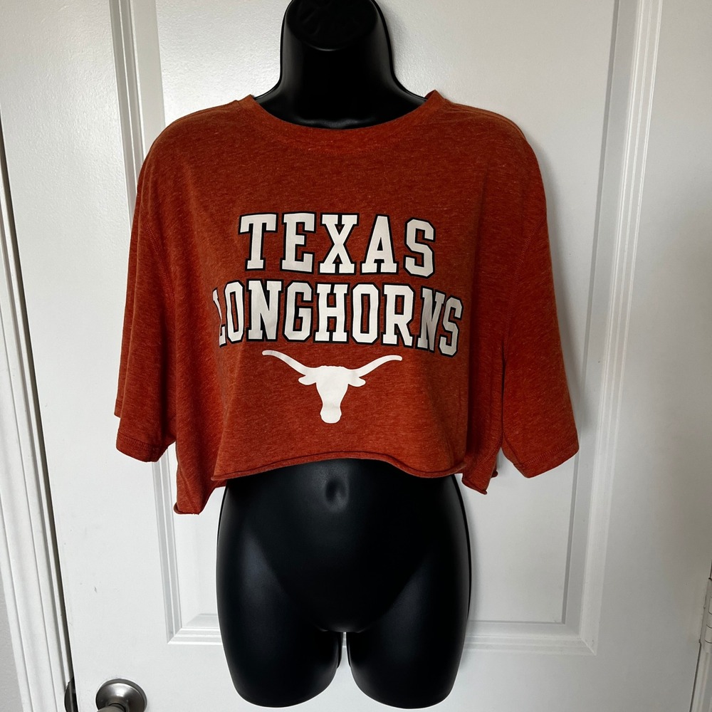 Women's Texas Longhorns Burnt Orange Cropped Champion Top XL
